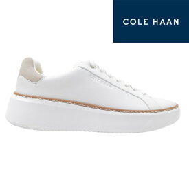 COLE HAAN コールハーン GP TOPSPIN SNEAKER W24775 ホワイト/ダヴレディース グランドプロ トップスピン ローカット ウォーキング 天然皮革 本革 レザー 軽量 厚底