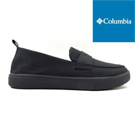 Columbia コロンビア MYLEAGE RAIN WATERPROOF LOAFER YL1397 ブラック(010)レディース スニーカー マイレージ レイン ウォータープルーフ ローファー レインシューズ タウンユース キャンプ スリッポン防水 超軽量