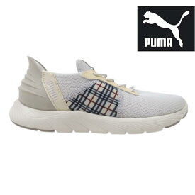 PUMA プーマ SOFTRIDE REMI EASE IN CHECKER311077 ベージュ/柄(01)レディース 立ったまま履ける　ソフトライド レミ イーズイン ランニング フリーハンド スリッポン カジュアル スポーティ シンプル