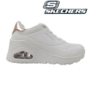 SKECHERS XPb`[Y UNO WEDGE-HI STEPS 177520 zCg(WHT) Em EFbW nCXebvX fB[X _bhV[Y [XAbv  Cq[