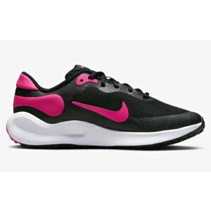 NIKE ナイキ REVOLUTION 7 GS FB7689 ブラック/ピンク(002)ジュニア レボリューション7 ランニング シューズ 運動靴 通学 子供 レースアップ