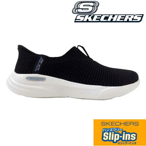 SKECHERS スケッチャーズ RELAXED FIT SPORT-CLASSIC EASE 150355 ブラック(BLK)レディース リラックスド フィット スポーツ スリップインズ ハンズフリー 3E相当 幅広 ワイド スリッポン ローカット