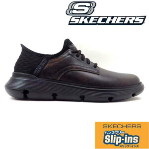 SKECHERS �X�P�b�`���[�Y GARZA-GERVIN 205046 �_�[�N�u���E��(DKBR)�����Y �K�[�U �K�[�r�� �X���b�v�C���Y �r�W�l�X �J�W���A�� �X���[�X�ʊw �ʋ�