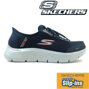 SKECHERS スケッチャーズ GO WALK FLEX 216330WW ネイビー(NVY)メンズ ゴーウォーク フレックス スリップインズ ウォータープルーフ ハンズフリー防水 透湿 幅広