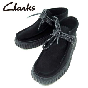 Clarks クラークス Torhill Hi GTX 26178271 ブラックコンビ(B/)メンズ トーヒル ハイ ゴアテックス レインシューズ レースアップ カジュアル防水 透湿 厚底