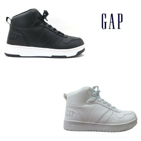 GAP ギャップ GPU22206 スノトレ ブラック(BK) ホワイト(WH)メンズ レディース シューズ 防水 ハイカット スニーカー 滑りにくい 疲れない かっこいい おしゃれ 定番 通勤 通学 厚底冬 雪 雪寒地仕様 シンプル
