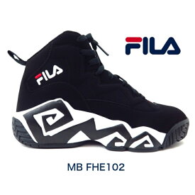 FILA MB FHE102 B(001) フィラ 厚底スニーカー メンズ バスケ バッシュダッドスニーカー ダッドシューズ 復刻 ミッドカット 靴ストリート