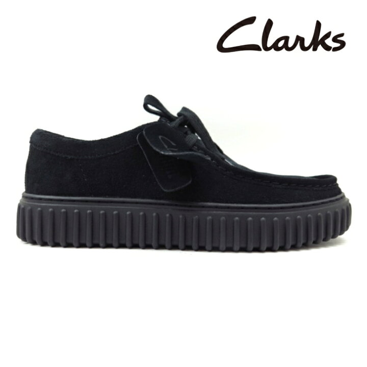 楽天市場】Clarks クラークス Torhill Lo 26172019 ブラックスエード 