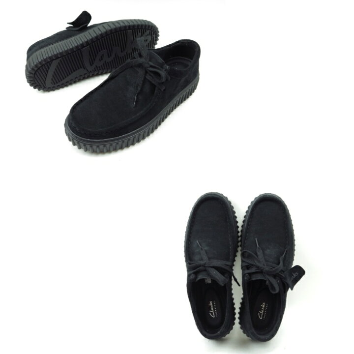 楽天市場】Clarks クラークス Torhill Lo 26172019 ブラックスエード 