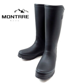 MONTRRE モントレMBW7950 ブラック(B)メンズ 防寒長靴 ラバーブーツ 防滑 防水 雪道対応 冬 ボアインソール 無敵寒耐 アキレス
