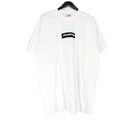 【新入荷】 シュプリーム Supreme ■ 24SS 【 Futura Box Logo Tee 】 フューチュラ ボックス ロゴ プリント 半袖 Tシャツ ホワイト×ブラック サイズXL w17779【中古】