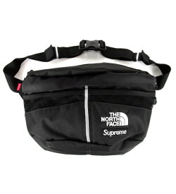 【新入荷】 シュプリーム Supreme × ザ ノース フェイス THE NORTH FACE ■ 24SS 【 Split Waist Bag 】 ロゴ スプリット ウエスト バッグ ブラック w17968【中古】