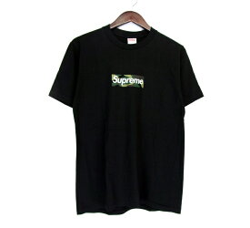シュプリーム Supreme ■ 23AW 【 Box Logo Tee 】 カモフラ ボックス ロゴ プリント 半袖 Tシャツ　ブラック　サイズS　f21279　【中古】
