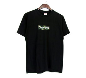 【新入荷】 シュプリーム Supreme ■ 23AW 【 Box Logo Tee 】 カモフラ ボックス ロゴ プリント 半袖 Tシャツ　ブラック　サイズS　f21279　【中古】