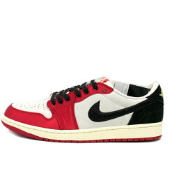 【新入荷】 ナイキ NIKE × トロフィー ルーム TROPHY ROOM ■ 【 AIR JORDAN 1 LOW OG Sail and Varsity Red FN0432 100 】 エア ジョーダン 1 ロー セイル バーシティレッド スニーカー レッド×ホワイト×ブラック サイズ28cm f21415 【中古】