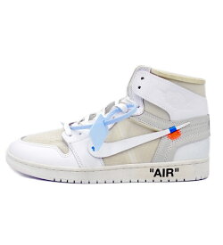 【新入荷】 ナイキ NIKE × オフホワイト OFF WHITE ■ 【 EU限定 AIR JORDAN 1 RETRO HIGH NRG AQ0818 100 】 ヨーロッパ 限定 エア ジョーダン 1 スニーカー ホワイト サイズ28.5cm s2846【中古】