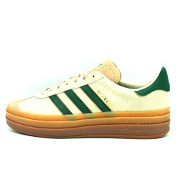 【新入荷】 アディダス adidas ■ 【 Originals WMNS Gazelle ID7056 】 オリジナルス ウィメンズ ガゼル スニーカー　ライトベージュ×グリーン　サイズ27cm　f21521【中古】