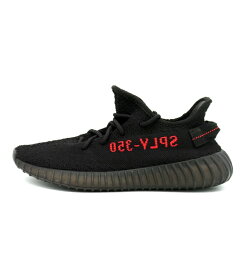 【新入荷】 アディダス adidas × カニエウエスト KANYE WEST ■ 【 YEEZY BOOST 350 V2 Black Red　2020 CP9652 】 イージー ブースト 350 V2 コアブラック レッド スニーカー　ブラック　サイズ26.5cm　n5388　【中古】