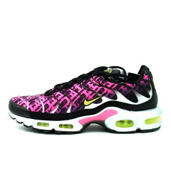 【新入荷】 ナイキ NIKE ■ 【 AIR MAX PLUS Mercurial 25 Hyper Pink and Volt FJ4883 001】 エア マックス プラス マーキュリアル 25 ハイパーピンク アンド ボルドー スニーカー　ブラック×ピンク×シルバー　サイズ26.5cm　f21669【中古】