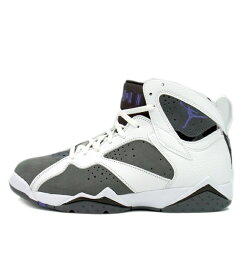 【新入荷】 ナイキ NIKE ■ 【 AIR JORDAN 7 RETRO Flint CU9307 100 】 エア ジョーダン 7 レトロ フリント スニーカー　ホワイト×グレー　サイズ26.5cm　f21671【中古】