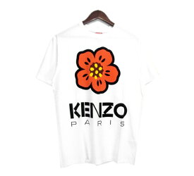 【新入荷】 ケンゾー KENZO ■ 【 BOKE FLOWER FD55TS4454SO 】 クラシック ボーク フラワー デザイン 半袖 Tシャツ ホワイト サイズL 32822【中古】