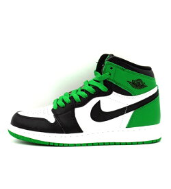 【新入荷】 ナイキ NIKE ■ 【 AIR JORDAN 1 RETRO HIGH GS Celtics Black and Lucky Green FD1437 031 】 エア ジョーダン 1 ハイ セルティックス ブラック アンド ラッキー グリーン スニーカー グリーン サイズ24cm h0843【中古】