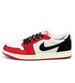 【新入荷】 ナイキ NIKE × トロフィー ルーム TROPHY ROOM ■ 【 AIR JORDAN 1 LOW OG Sail and Varsity Red FN0432 100 】 エア ジョーダン 1 ロー セイル バーシティレッド スニーカー　レッド×ホワイト×ブラック　サイズ27.5cm　f22206【中古】