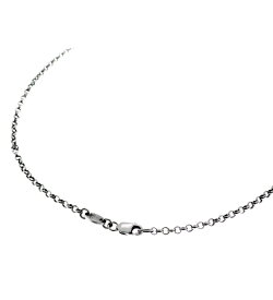 クロムハーツ CHROME HEARTS 【 NECKCHAIN R24 】 ロール チェーン シルバー ネックレス シルバー サイズ24inch w23743【中古】
