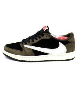 ナイキ NIKE × トラヴィス スコット Travis Scott 【 AIR JORDAN 1 LOW CQ4277 001 】 エア ジョーダン 1 ロー スニーカー ブラウン サイズ28cm f27120【中古】