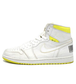 ナイキ NIKE 【 AIR JORDAN 1 HIGH OG First Class Flight 555088 170 】 エア ジョーダン 1ハイ ファースト クラス スニーカー　ホワイト×イエロー　サイズ28cm　f29500【中古】
