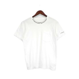 クロムハーツ CHROME HEARTS 【 CH T SHRT 】 ネックロゴ プリント 半袖 Tシャツ ホワイト サイズS h7129【中古】