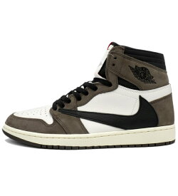 ナイキ NIKE × トラヴィス スコット Travis Scott 【 AIR JORDAN 1 RETRO HIGH OG CD4487 100 】 エア ジョーダン 1 ハイ スニーカー ブラウン サイズ28cm h7272【中古】