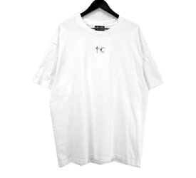 サグクラブ Thug Club 【 TC24TS1902 】 フロント シルバー ロゴ パーツ 半袖 Tシャツ ホワイト サイズ4 h7278【中古】