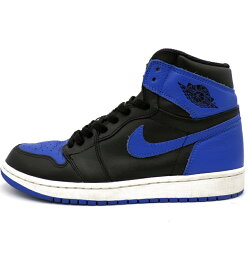 ナイキ NIKE 【 AIR JORDAN 1 RETRO HIGH OG ROYAL 555088 007 】 エア ジョーダン 1 ハイ ロイヤル 2017 スニーカー ブラック×ブルー サイズ26.5cm h7291【中古】