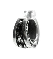 クロムハーツ CHROME HEARTS 【 NARROW V-CHX L 】 ナローV CHX シルバー ピアス シルバー n10850 【中古】