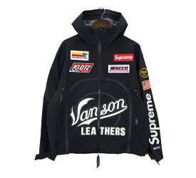 シュプリーム Supreme × バンソンレザーズ Vanson Leathers 【 GORE-TEX Shell Jacket 】 ゴアテックス シェルジャケット ブラック サイズM h8392【中古】