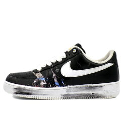 ナイキ NIKE × ピースマイナスワン PEACEMINUSONE 【 AIR FORCE 1 07 PARANOISE BLACK AQ3692 001 】 エア フォース 1 ロー 07 パラノイズ ブラック スニーカー サイズ28cm s6319 【中古】