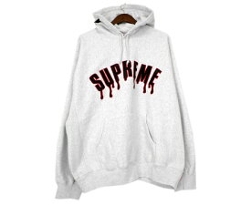 シュプリーム Supreme 26SS 【 Ghostface Arc Hooded Sweatshirt 】 ゴーストフェイス アーチ フーデッド スウェットシャツ パーカー グレー サイズL s6767 【中古】