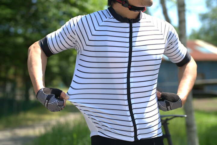 楽天市場 送料無料 サイクルジャージ カジュアル ブルゴーニュ 半袖 Xsーxxxl サイズ交換可 サイクルウエア サイクルウェア 半袖 軽量 ストライプ柄 ボーダー柄 おしゃれ カジュアル メンズ レディース ユニセックス プレゼント 自転車のライトをつけようショップ