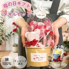 母の日 タオルギフト カップ に入った タオルベア 2個 + 造花カーネーション カーネーション ギフト タオルベア カップ セット フェイスタオル ベア タオルハンカチ ベア タオル プレゼント お母さん ママ 贈り物 喜ばれる 使える 飾れる かわいい 可愛い お祝い