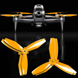 MA DJI FPV Ludicrous �A�b�v�O���[�h�E�v���y�� 5.4x3.2�i�I�����W�j4�{�Z�b�g DJI FPV Ludicrous Upgrade Propeller Set x4 Orange