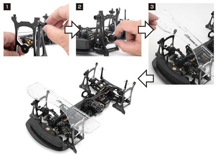 楽天市場】G-FORCE 1/10ツーリングカー用セットアップシステムV2 