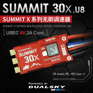 �f���A���X�J�C SUMMIT30X.U8 SBEC�X�s�[�h�R���g���[���[�i30A/2S-6S���|/UBEC 8V3A,Peak6A�j42276�y�l�R�|�X�zDUALSKY