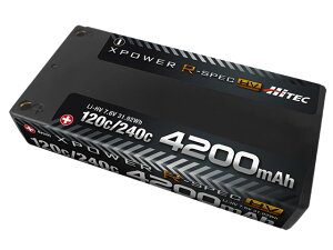 nCebN XPOWER R-SPEC HV [GbNXp[ RXybN HV] Li-HV 7.6V 4200mAh 120C/240C XPRHV4200S-B HITEC