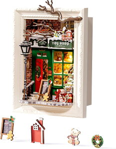 ROBOTIME DIY�~�j�`���A�n�E�X�L�b�g �T���^�̂������ቮ DP006 Santa's Toy Shop