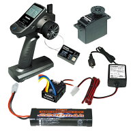 フタバ プロポ 3PV R203GF/U300/MC340CR 車用バッテリー、充電器付き エントリー セット 00008748-3 双葉…