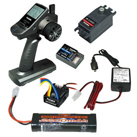 フタバ プロポ 3PV /R314SBE/C400/MC340CR車用バッテリー、充電器付きステップアップセット 00008749-3 双葉電子工業 FUTABA