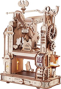 ROBOTIME DIY�L�b�g �N���V�b�N����@ LK602 �iClassic Printing Press Mechanical �j