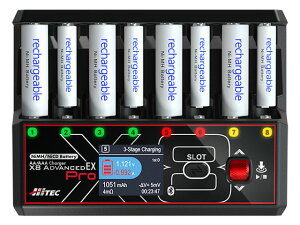 �n�C�e�b�N �P3/ �P4�[�d�� AA/AAA �`���[�W���[ X8 �A�h�o���X EX �v�� (AA/AAA Charger X8 Advanced EX Pro) 44368 HITEC