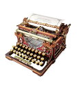 ROBOTIME DIYキット LK703C 機械式タイプライター（マジック・バージョン）Mechanical Typewriter (Magic version)